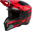 zwart mat/grijs/rood