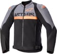 Dark Gray Black Orange Fluo