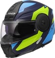 blauw matt/neon geel